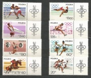 Polska 1967 fi 1613-1620 przywieszka z prawej Apel Olimpijski**czyste