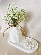 Gips polimerowy ozdobny wazon podstawka prezent dla kobiet /parapetówka 