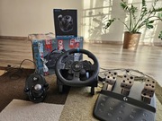 Zestaw Logitech G923 + Shifter | PS5 / PS4 / PC | Stan IDEALNY | Jak NOWA