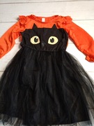 Przebranie strój karnawałowy Halloween sukienka dziewczęca  dynia r.116