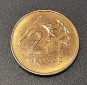2gr grosze 1998 real foto mennicza Stan 1/-1 patyna