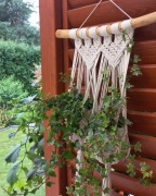 Kwietnik makrama na dwie rośliny 