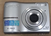 Aparat cyfrowy Olympus X-760, uruchamia się, nietestowany