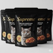 Mokra karma Premium w saszetkach dla kota 250szt x85gr.