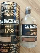 Puszka i butelka po Whisky 1782 J.A. Baczewski