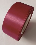 Wstążki wstążka tasiemka atłasowa satynowa AKCES 38 mm bordowa