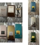 Zestaw męskich, damskich i unisex perfum.