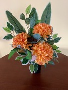 bukiet wkład do wazonu  na cmentarz sztuczne kwiaty