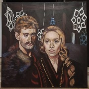 Potop para film obraz olejny 