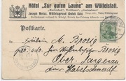 Josef Weiss, Wolfelsgrund (Międzygórze), 1908 rok