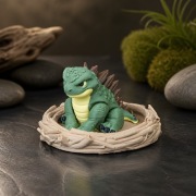 Uroczy Baby Stegozaur w Jajku. Ruchoma Figurka Art-Toy