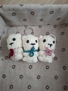 Brelok pluszowy miś na szydełku 