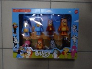 Bluey figurki zestaw 8 postaci Bluey Bingo rodzinny komplet