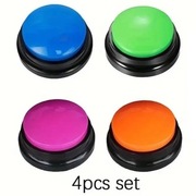 Zestaw 4 szt. interaktywnych przycisków do tresury psów