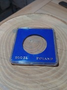 Oryginalny kapsel na monetę 500 złotych PRL srebro 