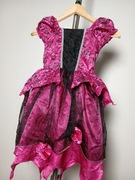 Strój przebranie sukienka różowa czarownica dunnes stores r.3-4 lata