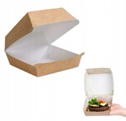 Opakowanie Pudełko papierowe Burger DUŻY 150x150x90mm box 2szt.