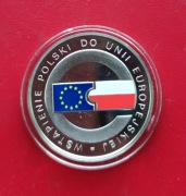 10 ZŁ WSTĄPIENIE POLSKI DO UNII EUROPEJSKIEJ 2004 rok - srebro AG