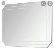 Lustro 100 x120 bianco Vinotti, frezowane