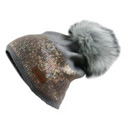 Brittany Damska czapka zimowa szara 