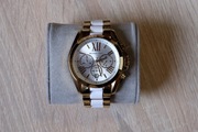 Zegarek damski Michael Kors MK5743 Bradshaw biało złoty stan bdb