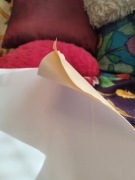 Skaj, biała łata naprawcza, samoprzylepna 