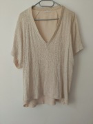 Bluzka beżowa roz.M/L wymiary opis firmy Zara collection