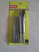 Ryobi wiertła końcówki SDS  komplet nowy