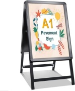 STANDNEE Potykacz reklamowy A1 – dwustronny stojak na plakaty