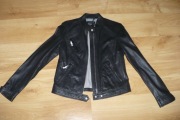 Kurtka skórzana Massimo Dutti czarna r. S nowa, metki, cudo!