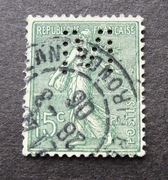 163a2 # Francja 1903 dziurkowany, perfin