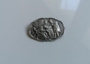 broszka srebro Holandia vintage 