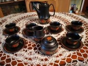 Serwis do kawy Pruszków . Kolor czarny mat. 