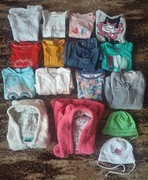 ZESTAW UBRANEK DLA DZIEWCZYNKI 74/80 CM