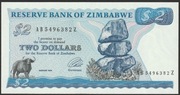 Zimbabwe 2 dolary 1994 - Bawół -  AB - stan bankowy UNC