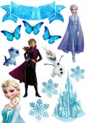 OPŁATEK ZESTWA POSTACIE KRAINA LODU ELZA I ANIA + GRATIS NAPIS