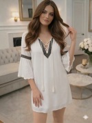 Biała sukienka boho Vila