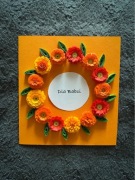 Kartka dzień babci i dziadka, dla babci, ręczenie robiona, quilling