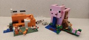 LEGO Minecraft 21170 + 21178 Dom w kształcie świni + Siedlisko lisów