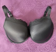 Marks&Spencer 70H czarny biustonosz z fiszbinami 32G stanik z koronką M&S