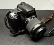 Lustrzanka Sony a300+ 18-70+ Sigma 70-300+ HVL-42AM zestaw