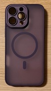 Etui iPhone 17 Pro Max MagSafe z osłoną aparatu półprzezroczyste fioletowe