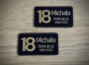 1 sztuka drewno HDF winietka 3D magnes 9x5 cm podziękowanie 18 30 40 50 60