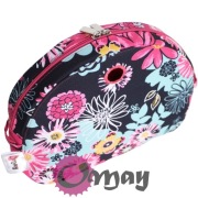 Różowy organizer do Obag MOON LIGHT kwiaty granat turkus 2 kieszenie OMAY