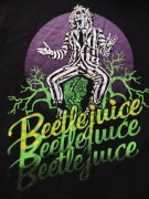 Bluza z kapturem i nadrukiem,do fanów Beetlejuice.