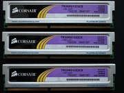 Corsair Platinum DDR3 12GB 6GB (3X2) 1333 CL9 Triple Channel X58