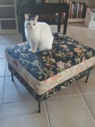 Duży puf Fluente siedzisko Westwing nowa tapicerka