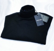 Roberto Cavalli golf sweter XL czarny merino Italian Yarn gucci vuitton ysl