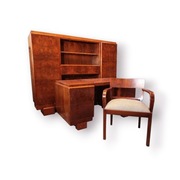 Komplet gabinetowy Art Deco, Bauhaus. Ok. 1930 rok. Wk Mobel.