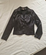 Czarna marynarka atłasowa M/L